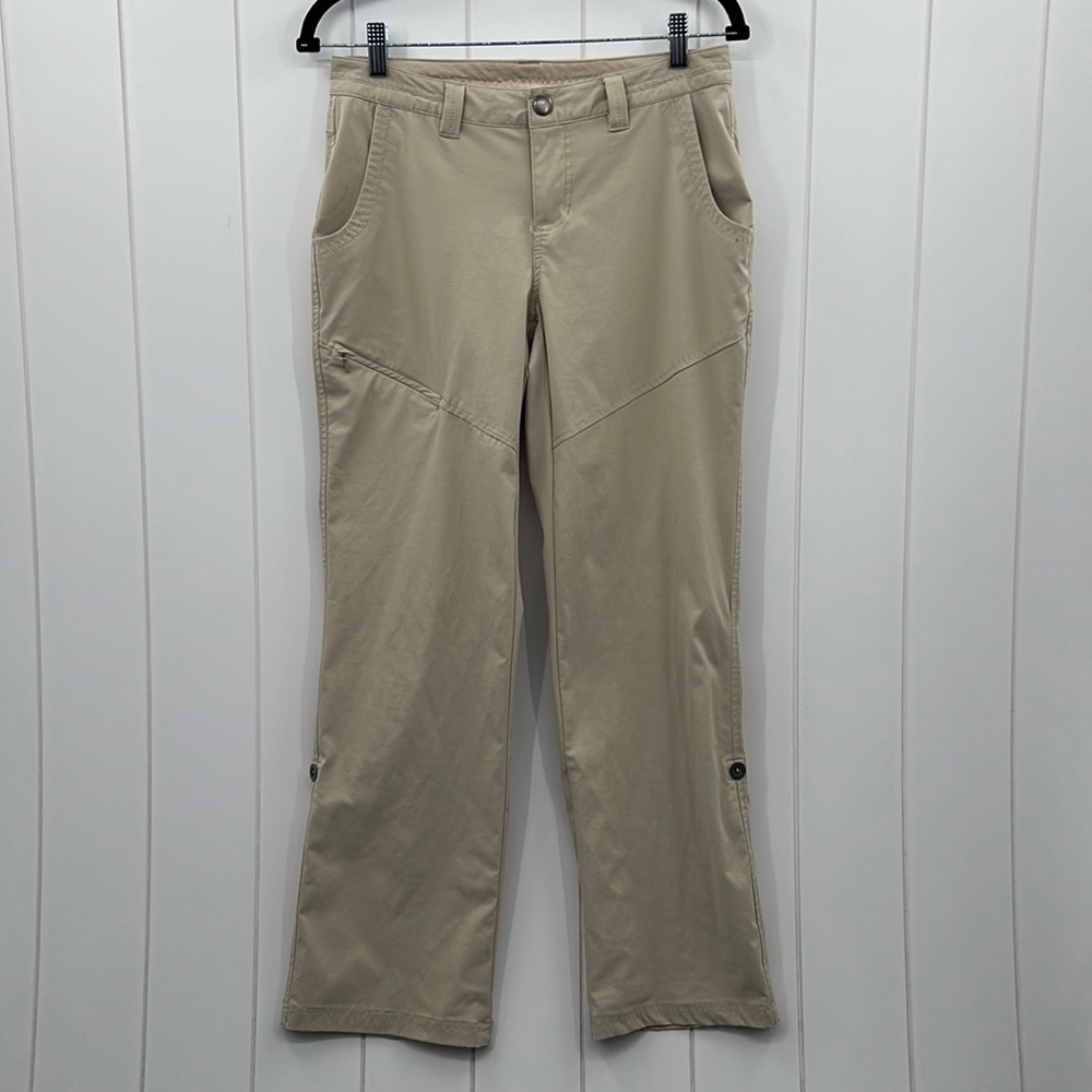 Eddie Bauer Travex Outdoor Pants Multi Function Zip Pockets Hiking Walking Sz 2